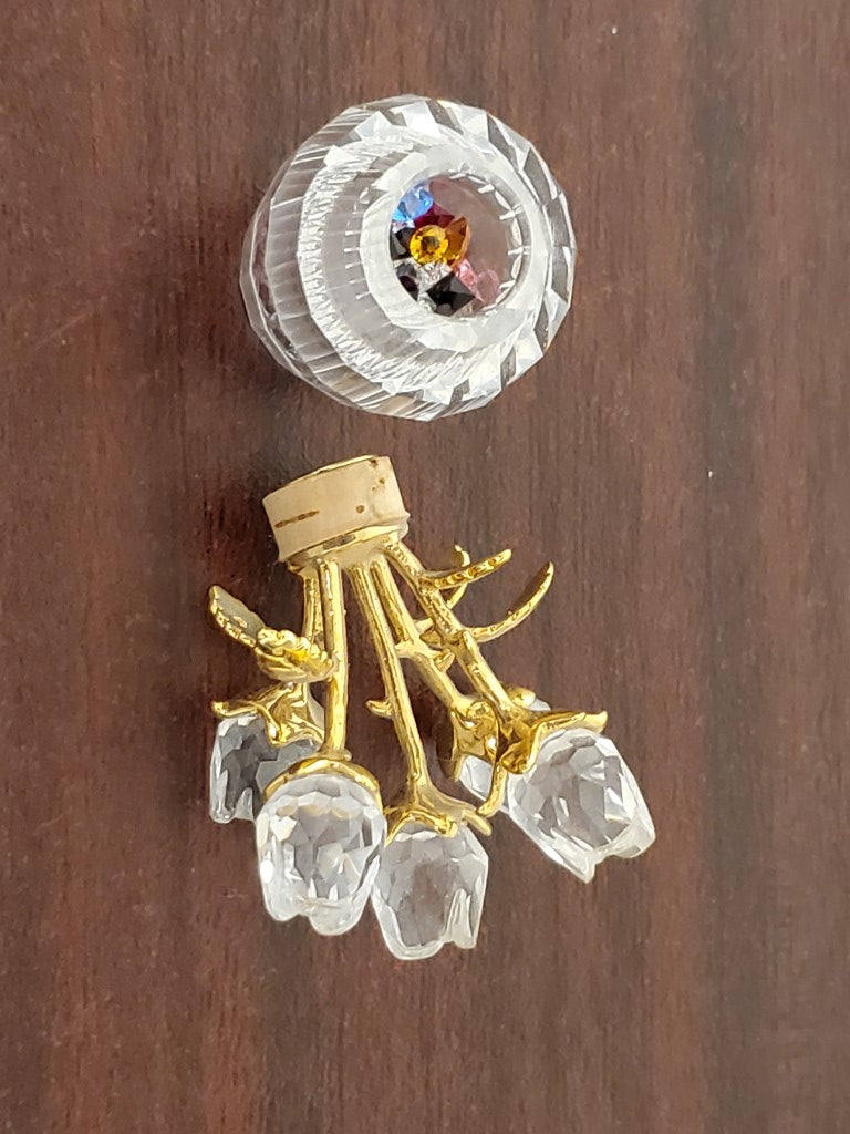 Swarovski Secrets Rose Vase/ Flacon - With Stones