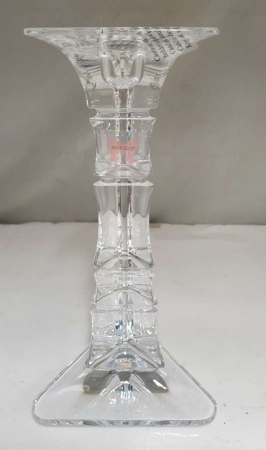 Set of 2 Waterford Crystal "Cathy" Single Light Candlestick 8"