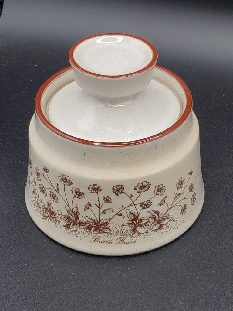 Noritake Desert Flowers Creamer & Sugar Bowl with Lid LK