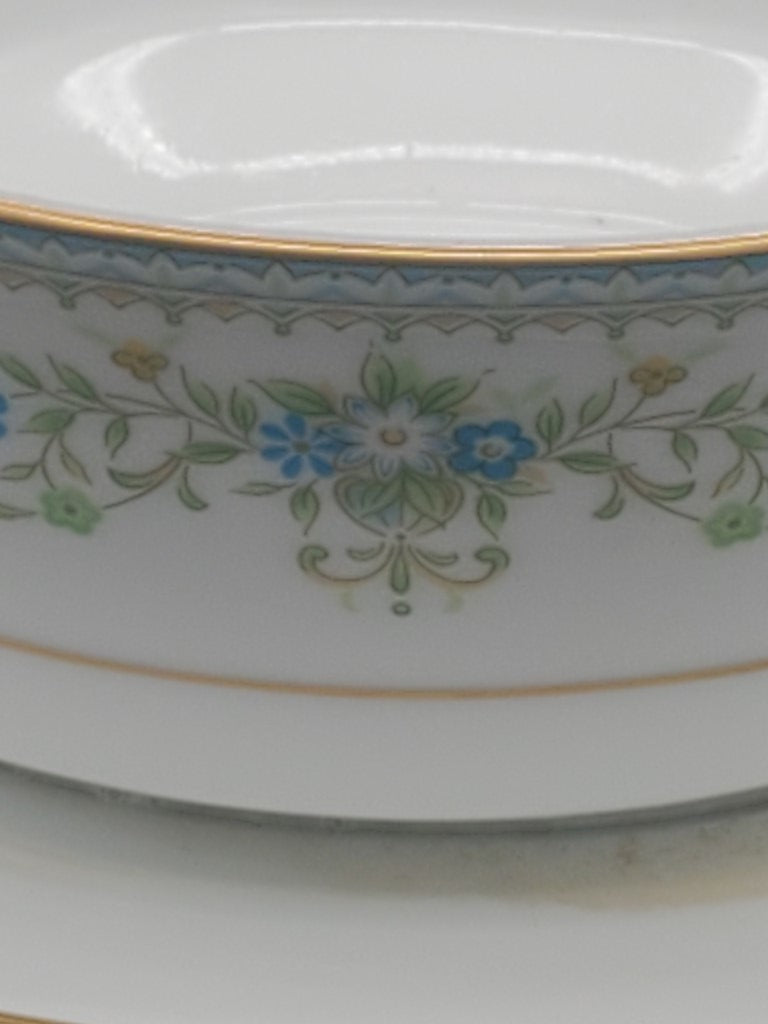 Noritake Spring Meadow Gravy Boat with attached Underplate LK