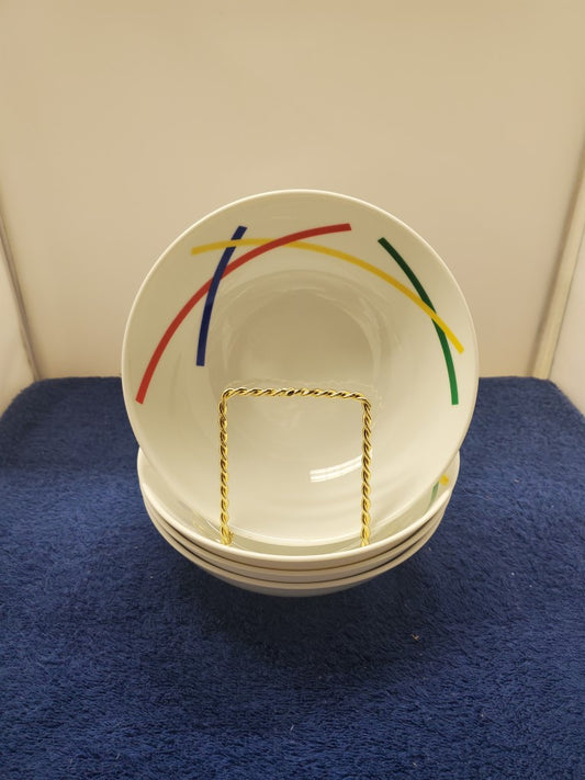 Set of 4 Mikasa Primary Palette Coupe Soup Bowls LK