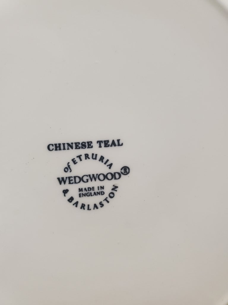 Set of 5 Wedgwood Chinese Teal Salad Plates LK
