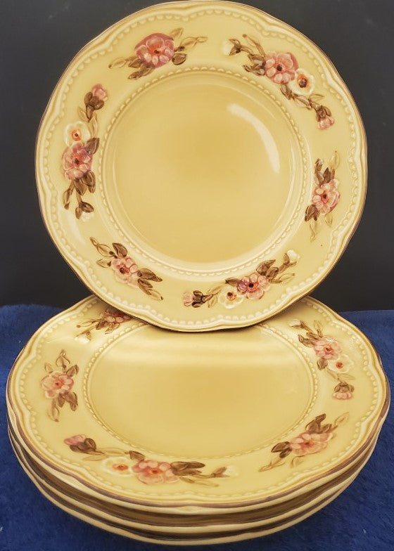 Set of 7 Franciscan Rosette Salad Plates LK –