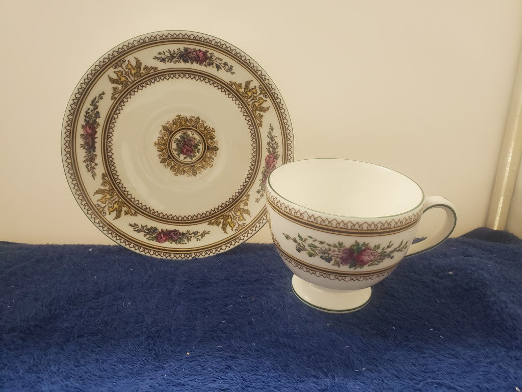 Set of 4 Wedgwood Columbia W595 Cup & Saucer Set (Leigh) LK
