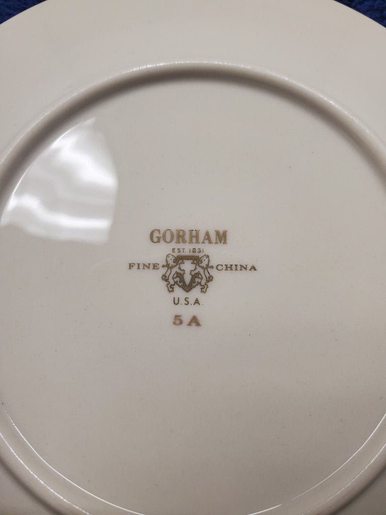 Set of 3 Gorham Bridal Bouquet Dinner Plates LK