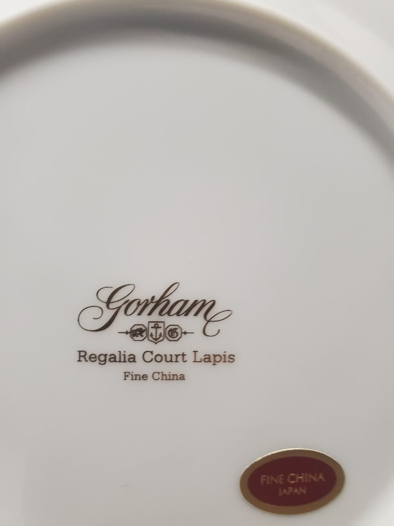 Set of 3 Gorham Regalia Court Lapis Salad Plates LK