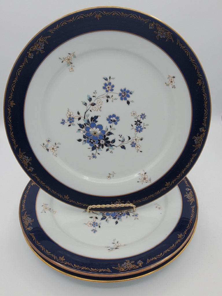 Set of 3 Noritake Dazure Dinner Plates LK