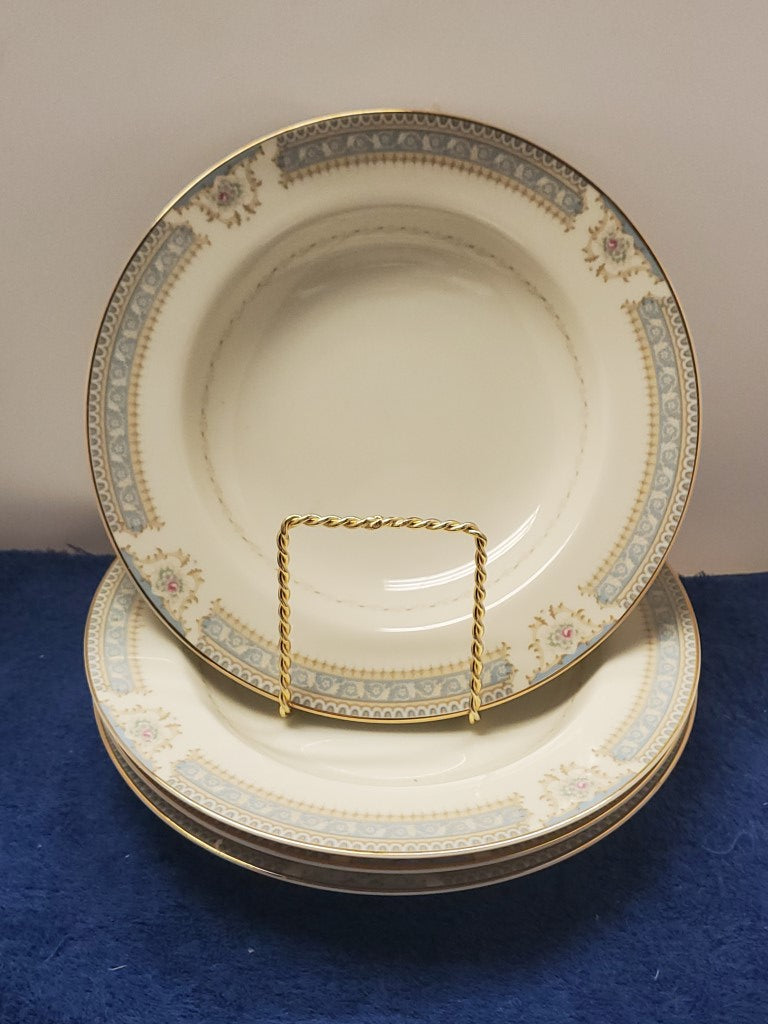 Set of 4 Mikasa Lexington Rim Soup Bowls LK