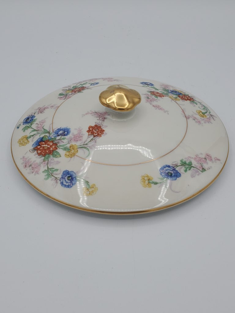Theodore Haviland Orleans (Floral) Cover for Oval Vegetable Bowl LK