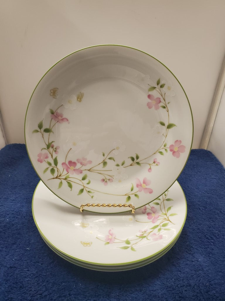 Set of 4 Noritake First Blush Salad Plates LK