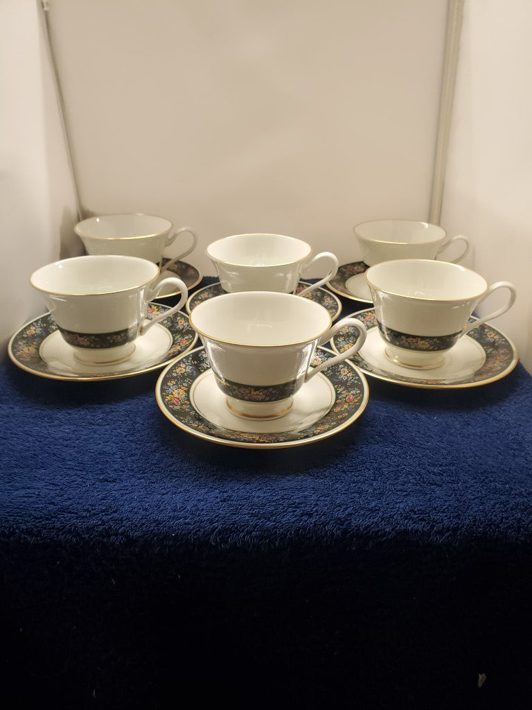 Set of 6 Oxford Sutton Place Cup & Saucer Sets LK