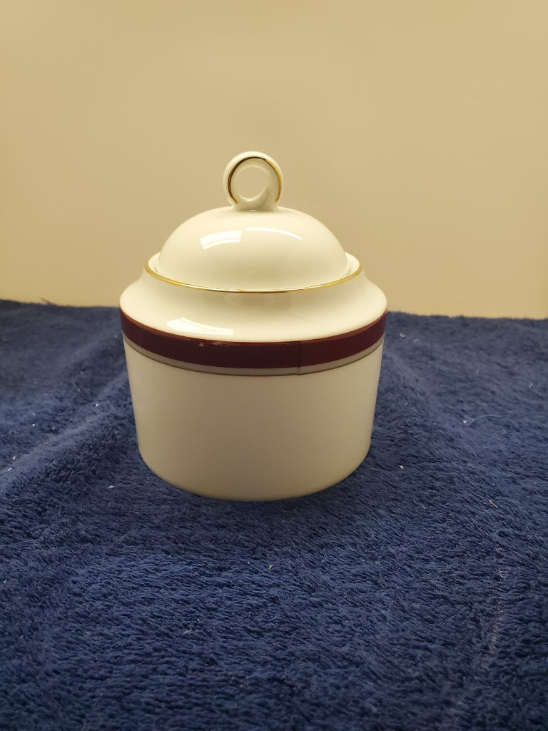 Mikasa Grandeur Red Sugar Bowl with Lid LK