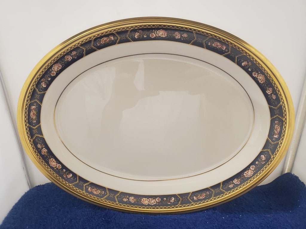 Lenox Royal Peony 13" Oval Serving Platter LK
