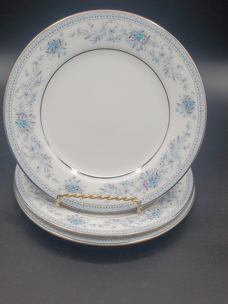 Set of 3 Noritake Blue Hill Bread & Butter Plates LK