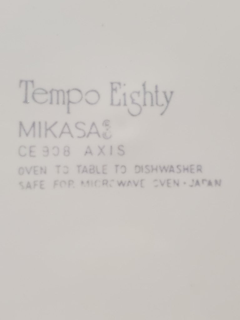 Set of 6 Mikasa Axis Square Dinner Plates LK