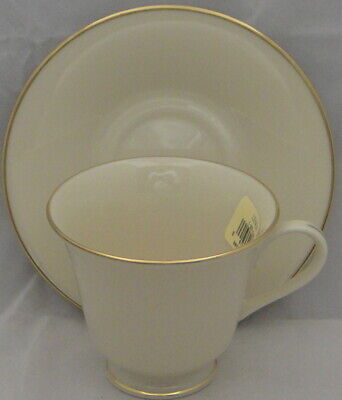 Set of 6 Lenox Hayworth Footed Cup & Saucer Sets