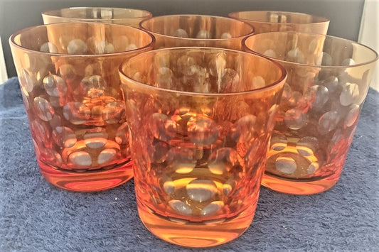 Set of 6 Impulse Melrose Rocks Oranges