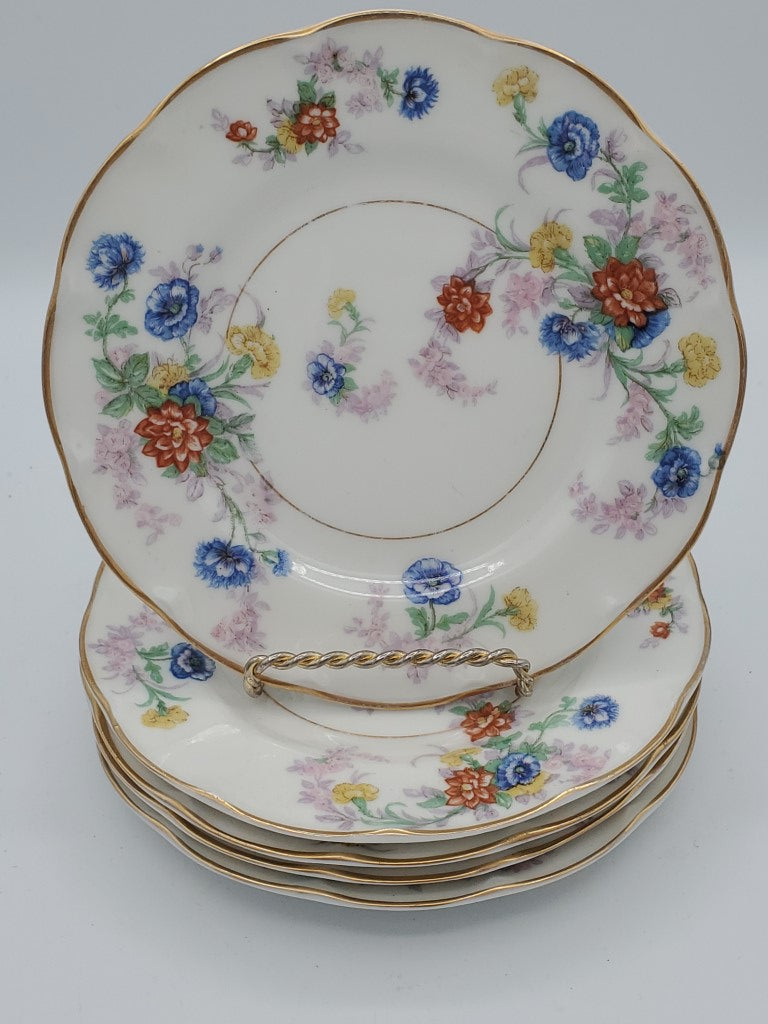 Set of 5 Haviland Orleans (Floral) Dinner Plates LK