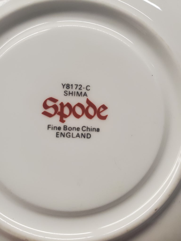 Set of 3 Spode Shima (Y8172) Cup & Saucer Sets LK