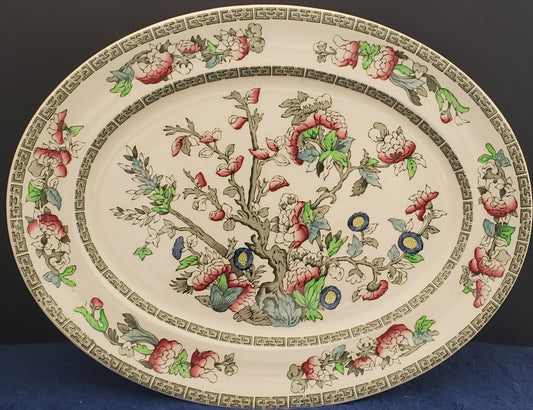 Johnson Brothers Indian Tree 12" Oval Serving Platter