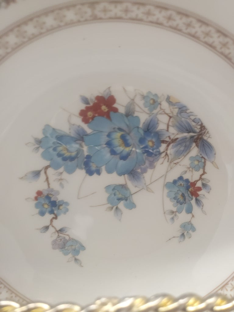 Set of 5 Noritake Bleufleur Coupe Cereal Bowls LK
