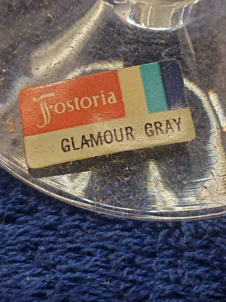 Fostoria Glamour Gray 6 Piece Set LK