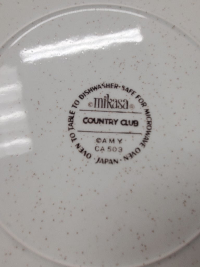 Set of 2 Mikasa Country Club Dinner Plates