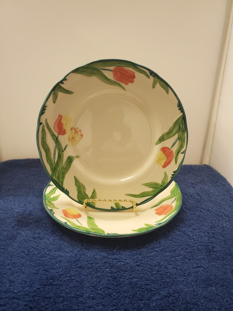 Set of 2 Franciscan Tulip Salad Plates –