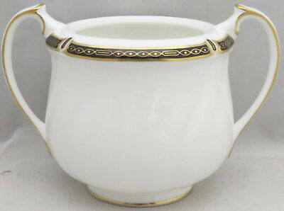 Wedgwood Windsor Black Sugar Bowl No Lid
