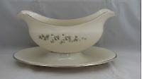 Lenox Brookdale Gravy Boat with Attached Underplate –