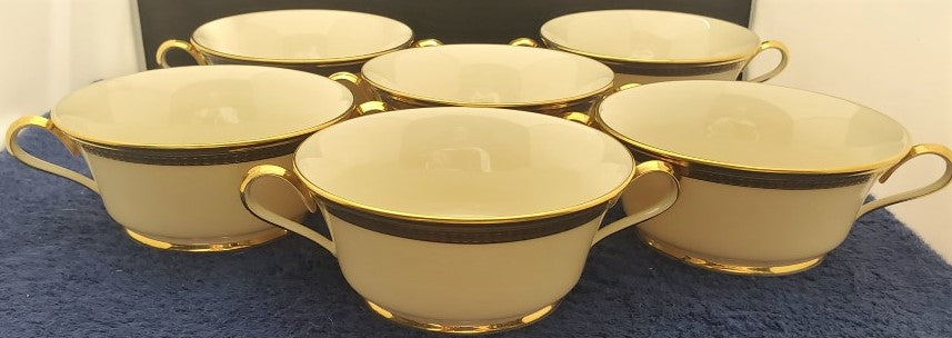 Set of 6 Lenox Aristocrat Cream Soup Cups