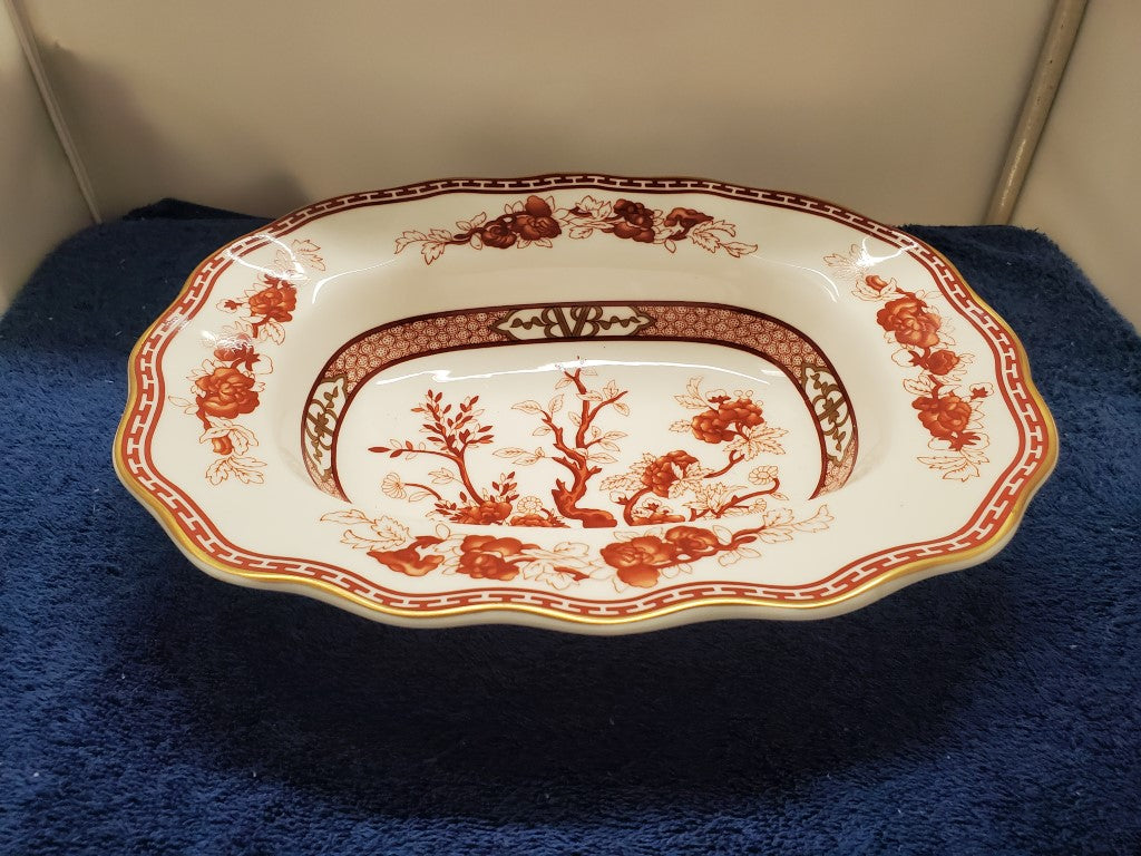 Coalport Indian Tree Coral Oval Vegetable Bowl LK