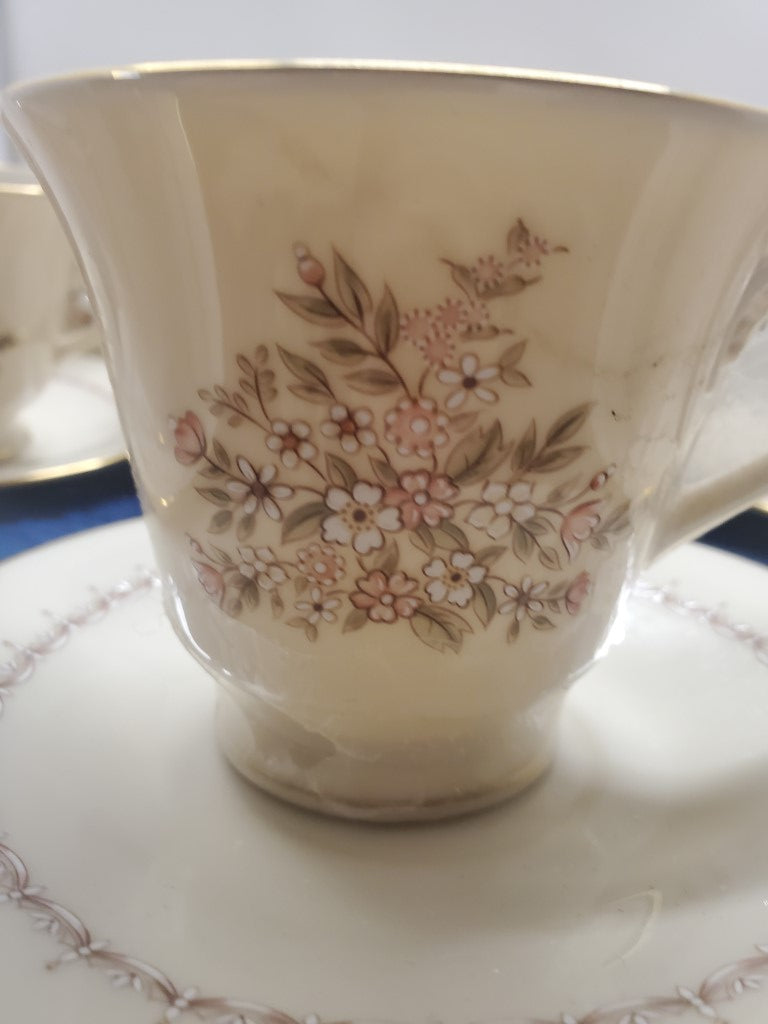 Set of 9 Lenox Medley Cup & Saucer Sets LK