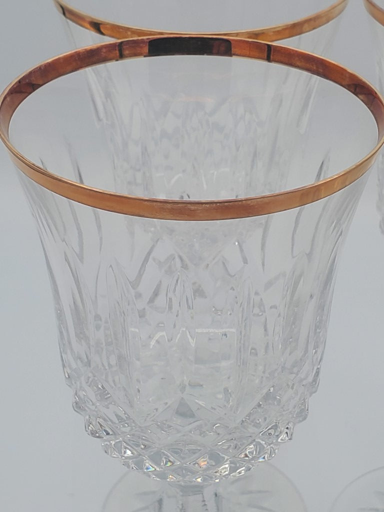 Set of 4 Wedgwood Royal Gold Water Goblets LK