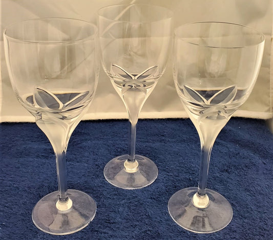 Set of 3 Rosenthal Iris (Frosted Stem) White Wine