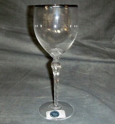 Set of 4 Lenox Madison Platinum Water Goblets