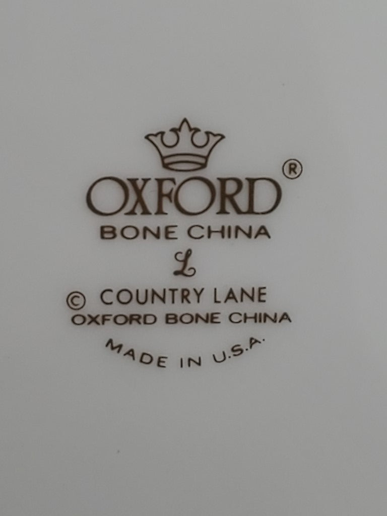 Set of 3 Oxford Country Lane Dinner Plates LK