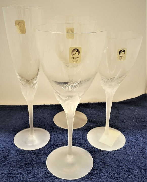 Sasaki Crystal Lily of the Valley Lot of 4 Pieces LK