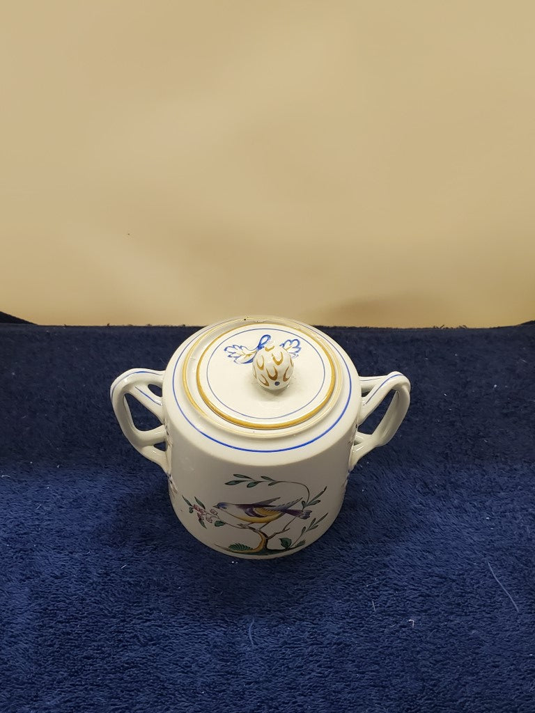 Spode Queen's Bird Sugar Bowl with Lid LK