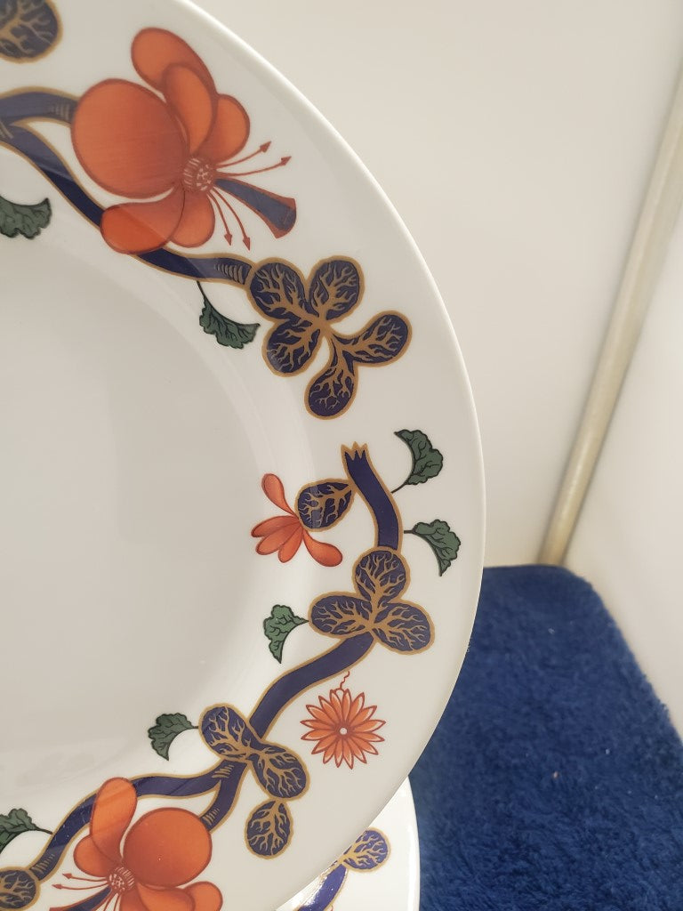 Set of 4 Royal Worcester Grainger Wreath Dinner Plates LK