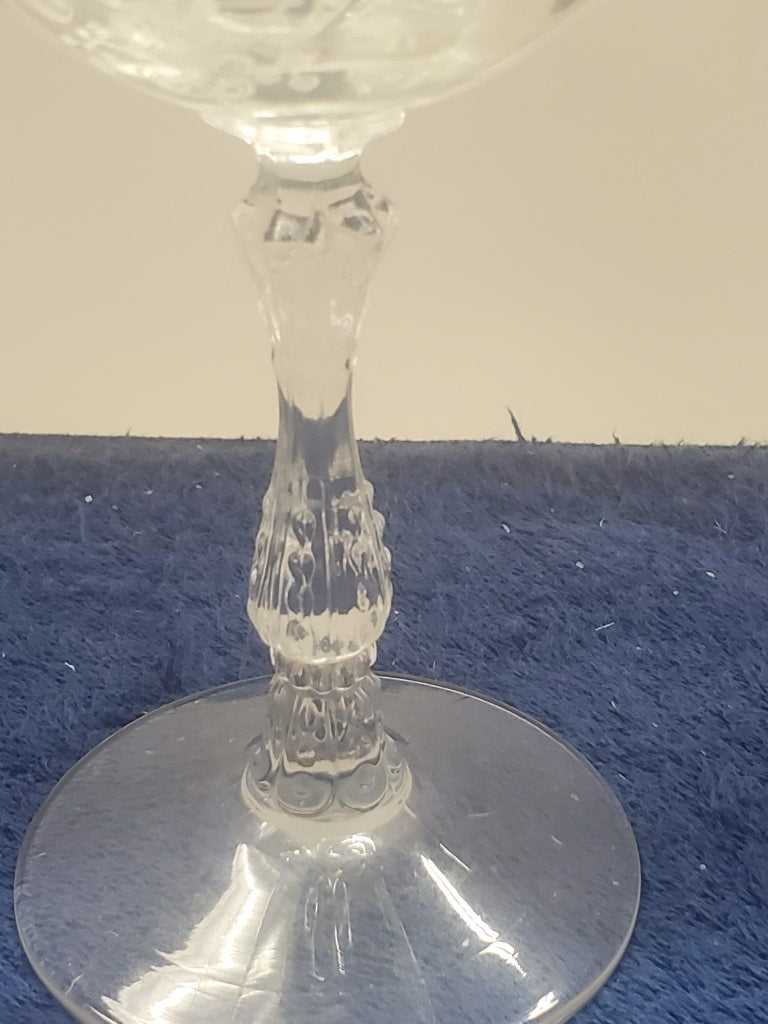 Fostoria Meadow Rose Clear Champagne/Tall Sherbet SASE102225