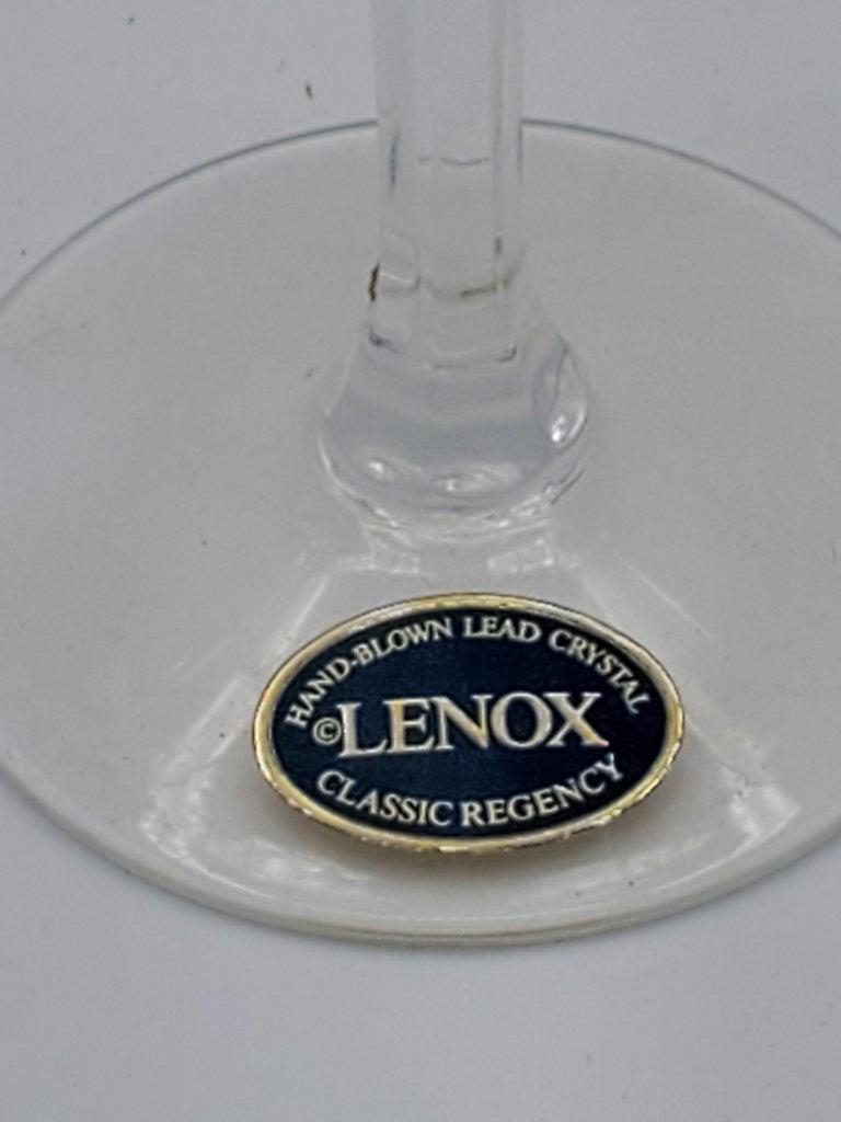 Set of 7 Lenox Crystal Classic Regency Water Goblets LK
