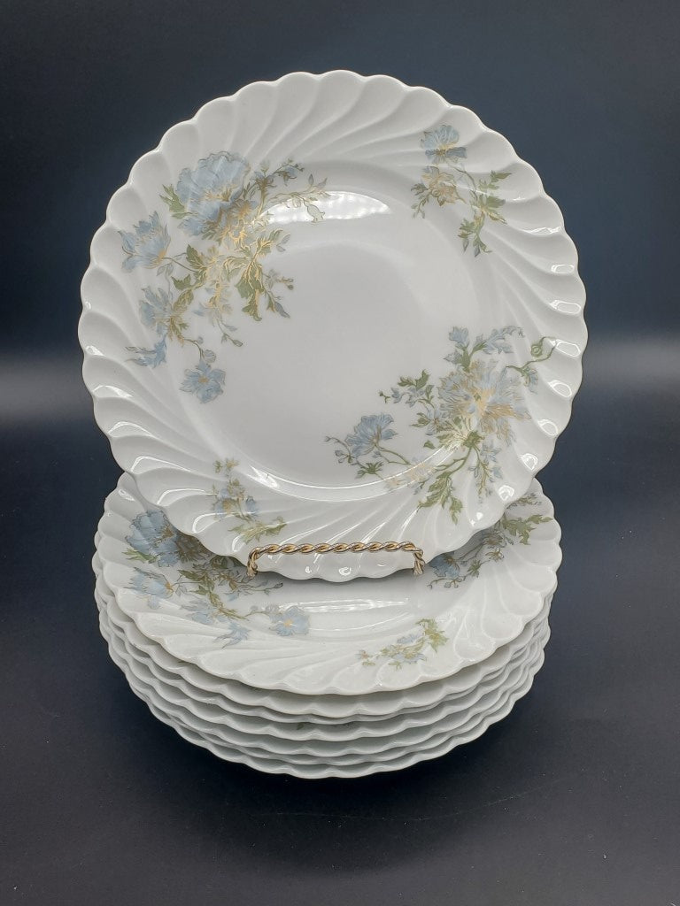 Set of 8 Haviland Margaux Salad Plates LK