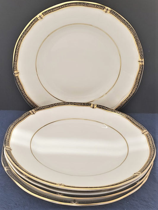 Set of 5 Wedgwood Windsor Black Bread & Butter Plates