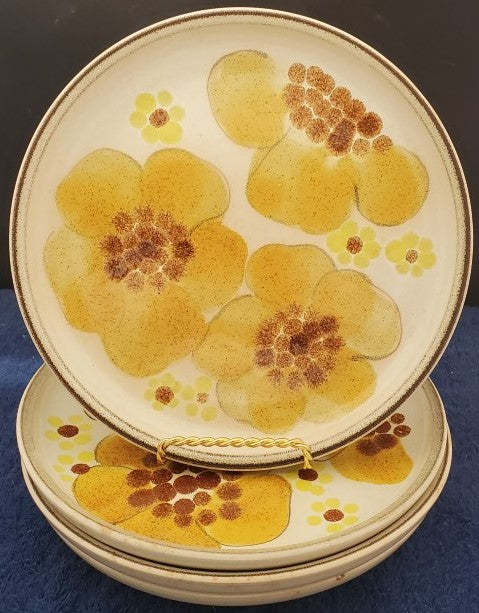 Set of 4 Denby Minstrel Salad Plates LK –