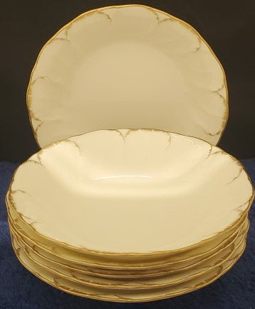Set of 6 Mikasa Simply Gold Fruit (Saucer/Dessert) Bowls LK