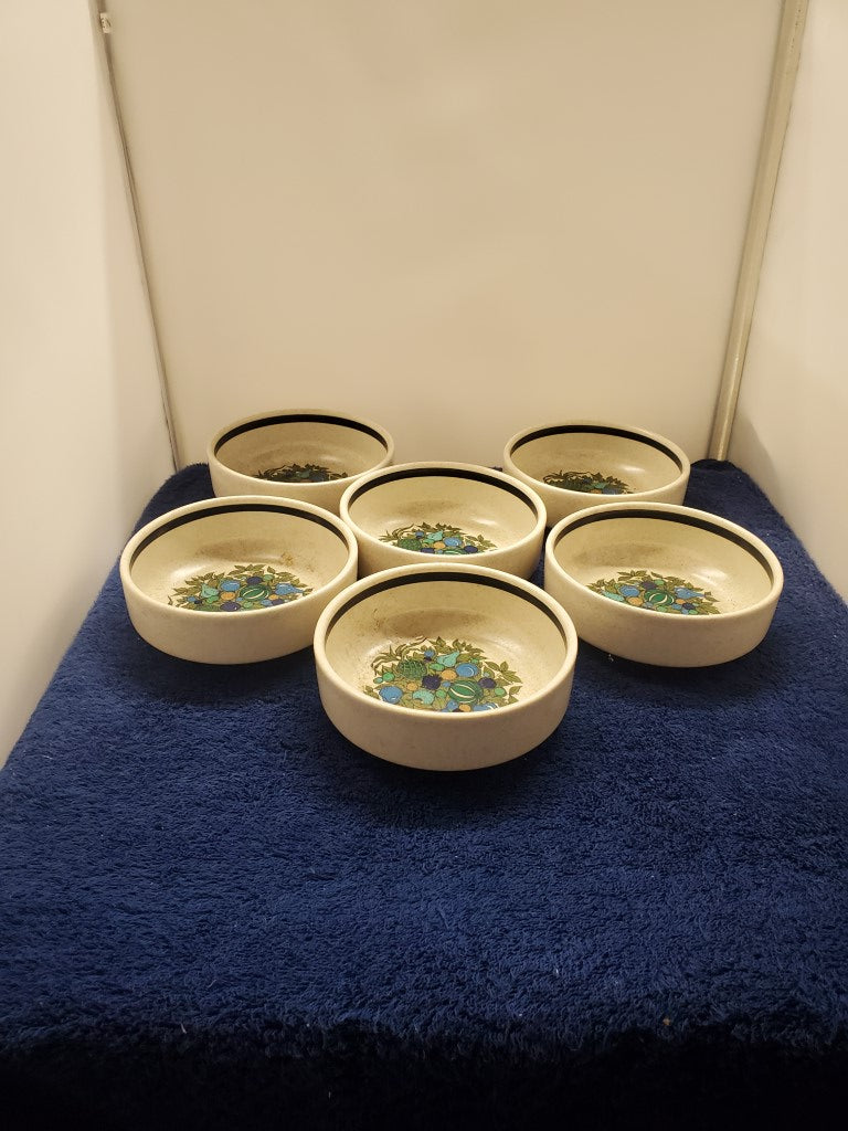 Set of 6 Lenox Fall Bounty Fruit Bowls LK
