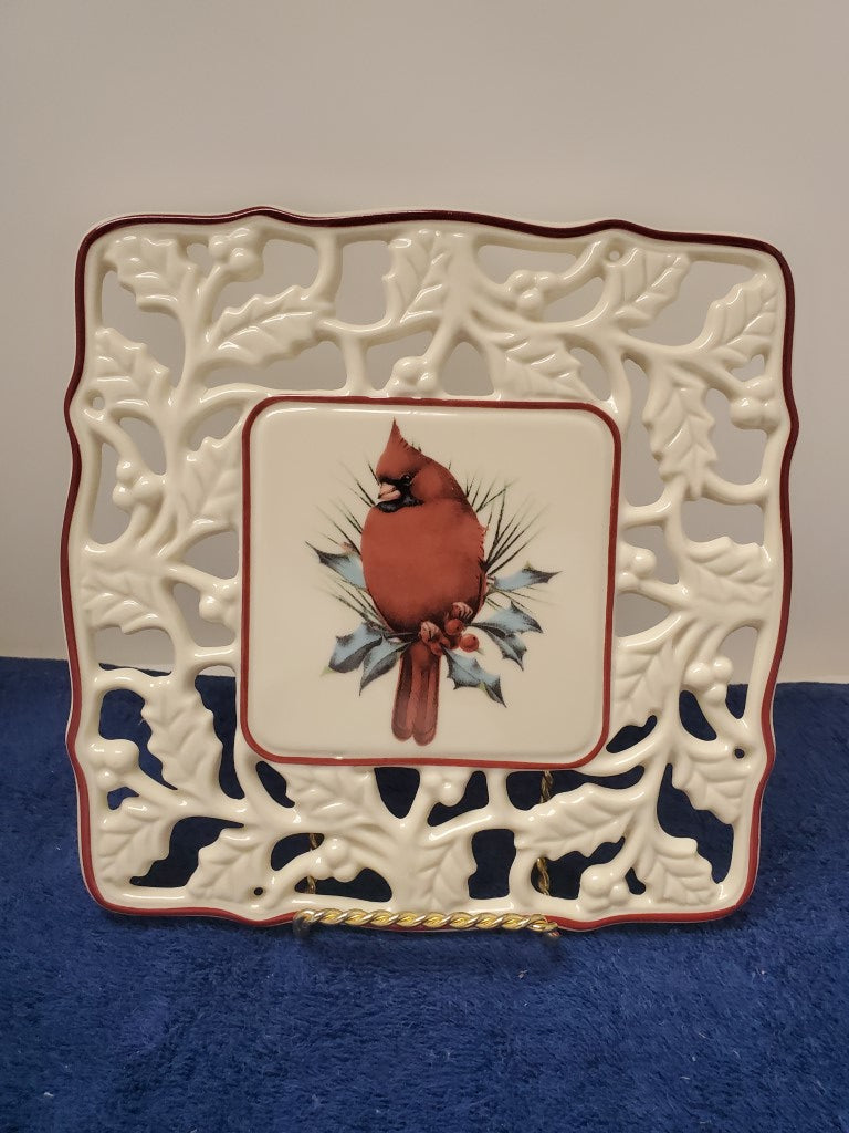 Set of 2 Lenox Winter Greetings Square Trivets