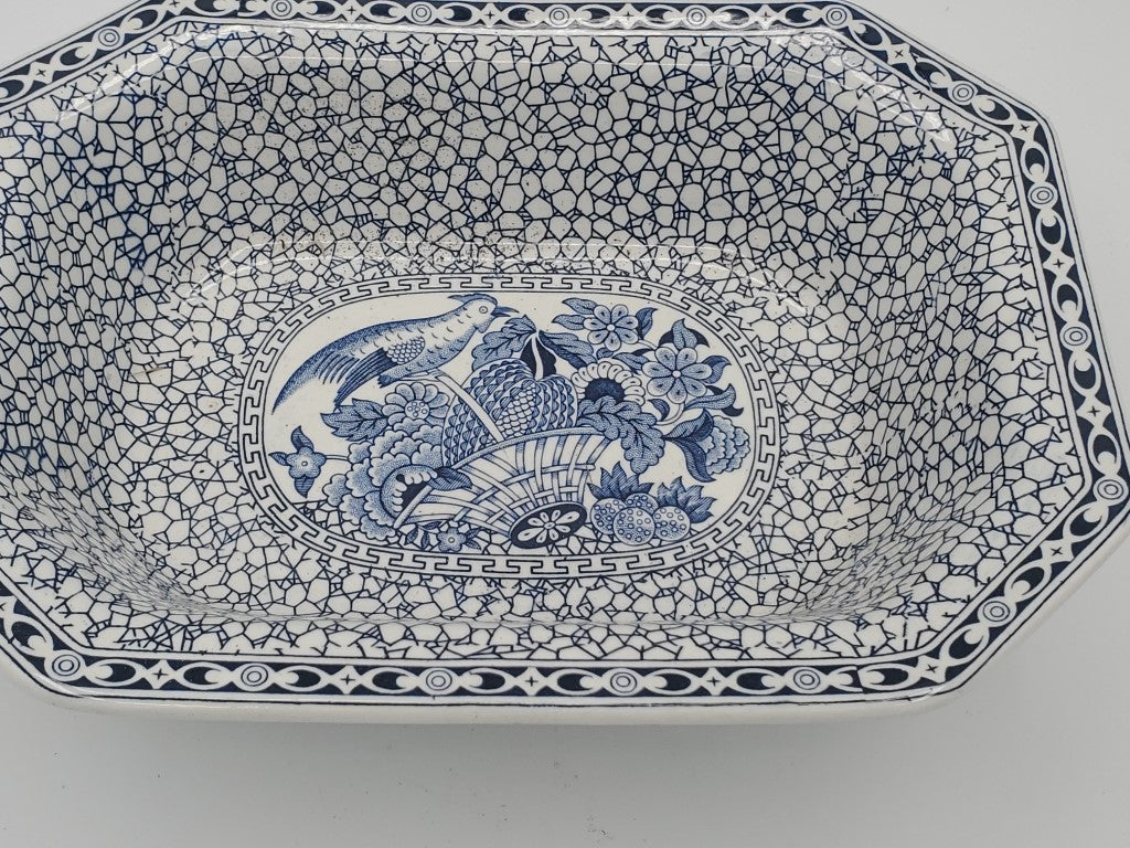 Adams Chinese Bird 9" Oval Vegetable Bowl LK