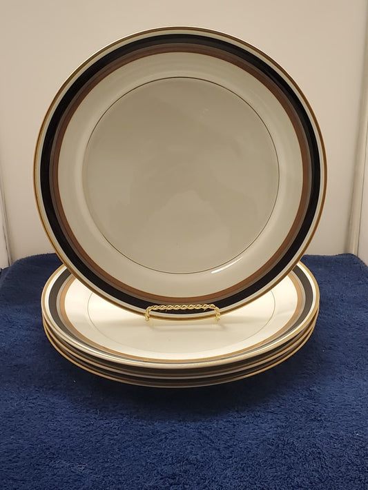 Set of 4 Mikasa Midas Dinner Plates LK